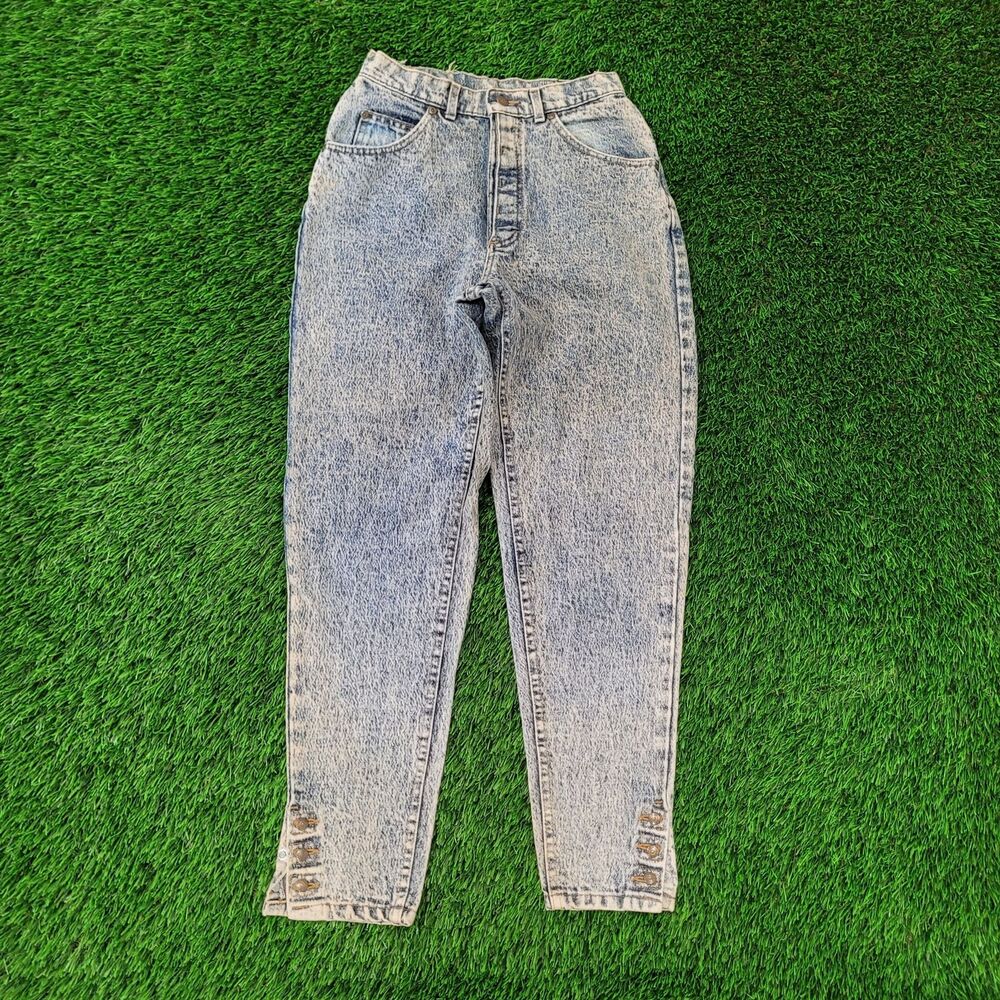 Vintage LEE Riders Mom Jeans Womens 00/0 23x29 Acid-Wash